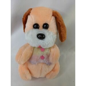 Soft Things Inc Dog Plush 8 Inch Orange Multicolor Carnival Style Stuffed Animal